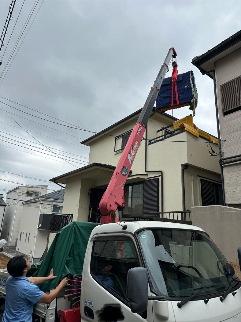 クレーン作業による重量物運搬